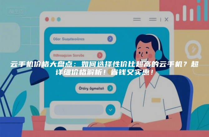 云手机价格大盘点:如何选择性价比超高的云手机?超详细价格解析!省钱又实惠!