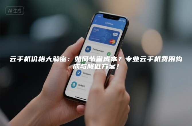 云手机价格大解密：如何节省成本？专业云手机费用构成与降低方案！