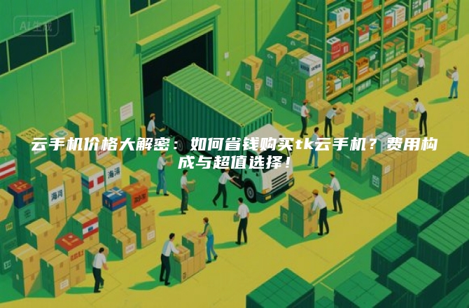 云手机价格大解密:如何省钱购买tk云手机?费用构成与超值选择!