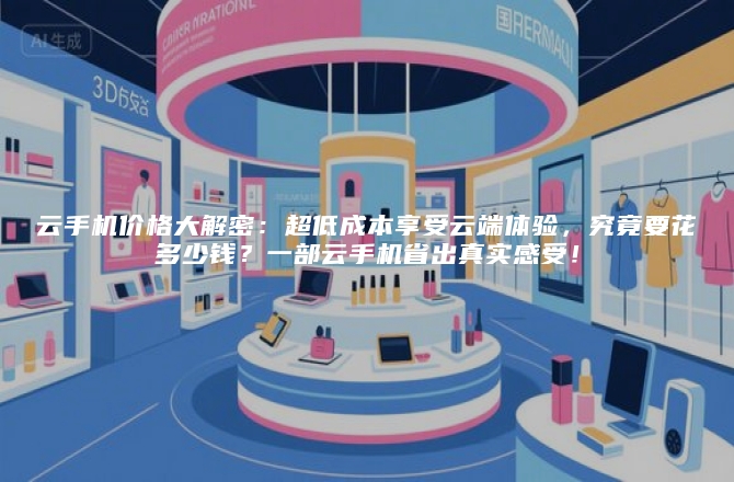 云手机价格大解密：超低成本享受云端体验，究竟要花多少钱？一部云手机省出真实感受！