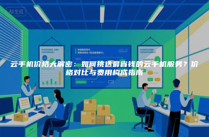 云手机价格大解密:如何挑选最省钱的云手机服务?价格对比与费用构成指南