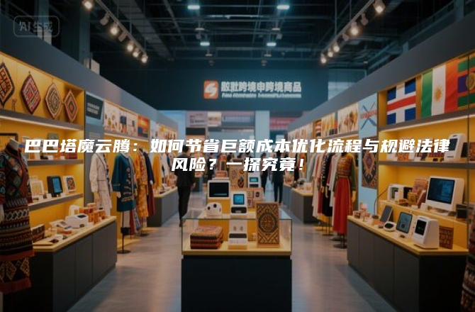 巴巴塔魔云腾：如何节省巨额成本优化流程与规避法律风险？一探究竟！