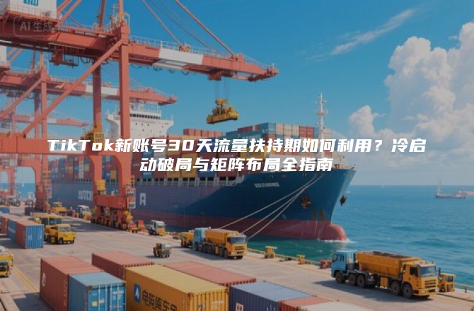 TikTok新账号30天流量扶持期如何利用？冷启动破局与矩阵布局全指南