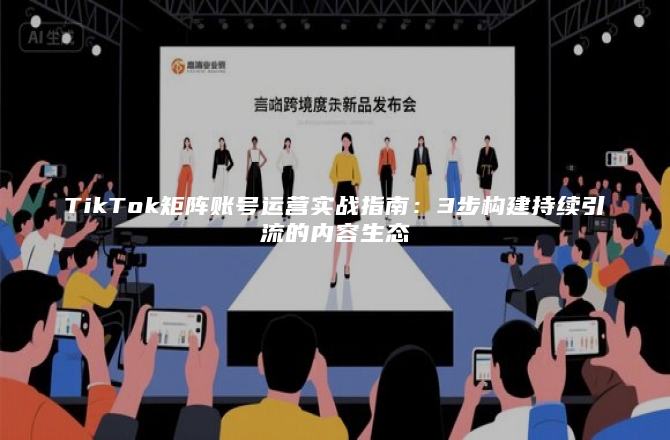 TikTok矩阵账号运营实战指南：3步构建持续引流的内容生态