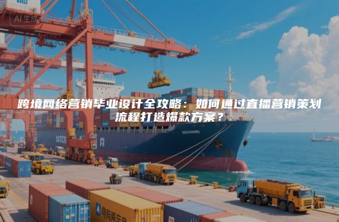 跨境网络营销毕业设计全攻略：如何通过直播营销策划流程打造爆款方案？
