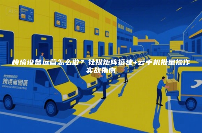跨境设备运营怎么做？社媒矩阵搭建+云手机批量操作实战指南