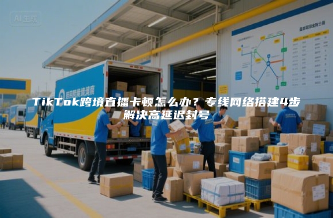 TikTok跨境直播卡顿怎么办？专线网络搭建4步解决高延迟封号