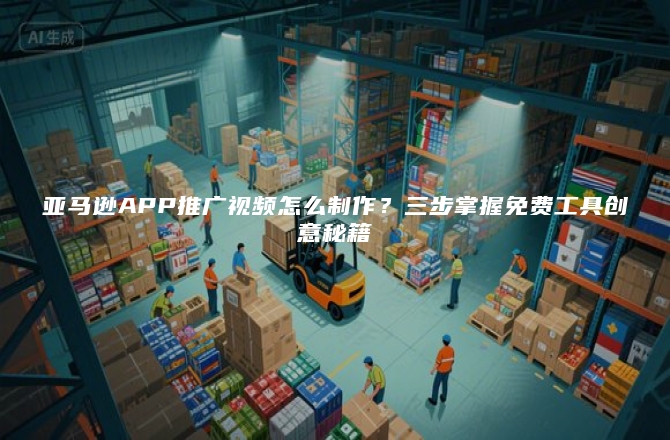 亚马逊APP推广视频怎么制作？三步掌握免费工具创意秘籍