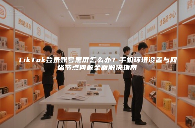 TikTok登录账号黑屏怎么办？手机环境设置与网络节点问题全面解决指南