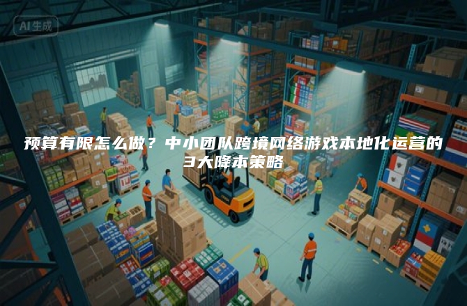 预算有限怎么做？中小团队跨境网络游戏本地化运营的3大降本策略