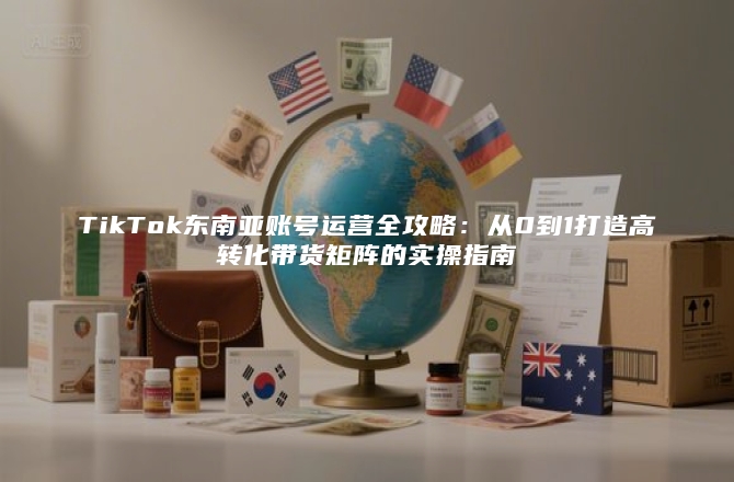 TikTok东南亚账号运营全攻略：从0到1打造高转化带货矩阵的实操指南