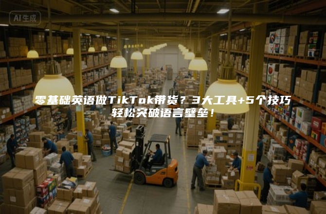 零基础英语做TikTok带货？3大工具+5个技巧轻松突破语言壁垒！