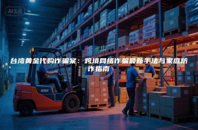 台湾黄金代购诈骗案：跨境网络诈骗最新手法与家庭防诈指南