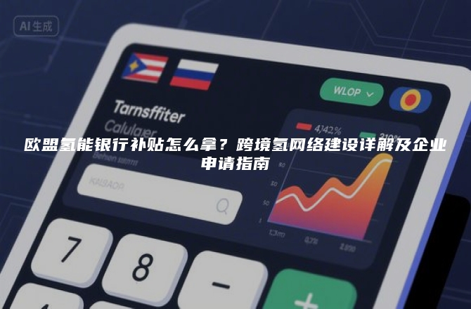欧盟氢能银行补贴怎么拿？跨境氢网络建设详解及企业申请指南