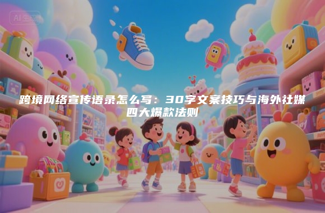 跨境网络宣传语录怎么写：30字文案技巧与海外社媒四大爆款法则