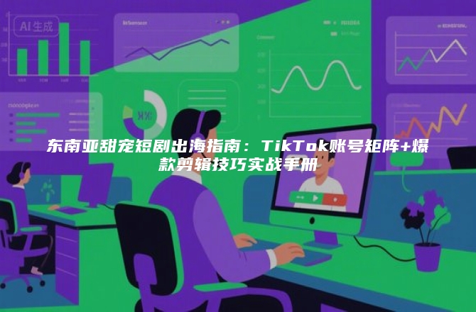 东南亚甜宠短剧出海指南：TikTok账号矩阵+爆款剪辑技巧实战手册