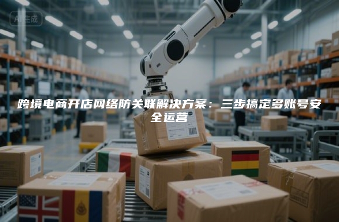 跨境电商开店网络防关联解决方案：三步搞定多账号安全运营