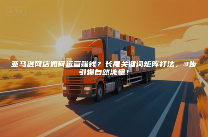亚马逊网店如何运营赚钱?长尾关键词矩阵打法,3步引爆自然流量!