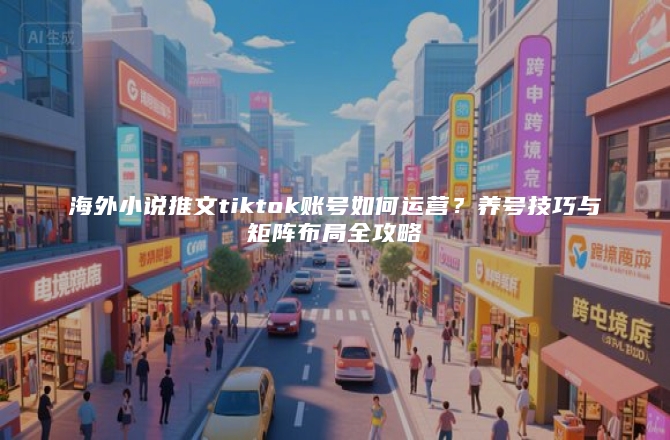 海外小说推文tiktok账号如何运营？养号技巧与矩阵布局全攻略