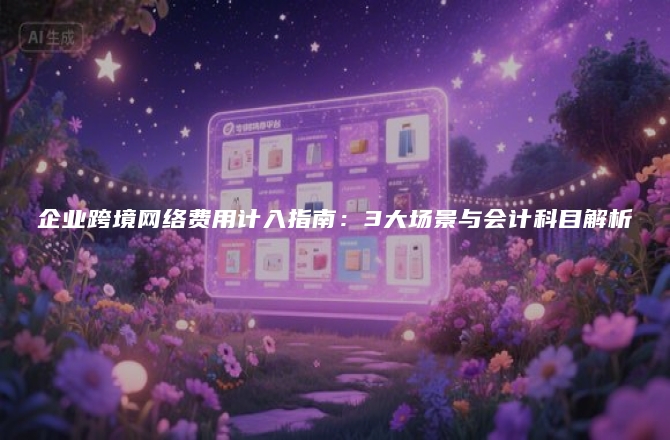 企业跨境网络费用计入指南：3大场景与会计科目解析