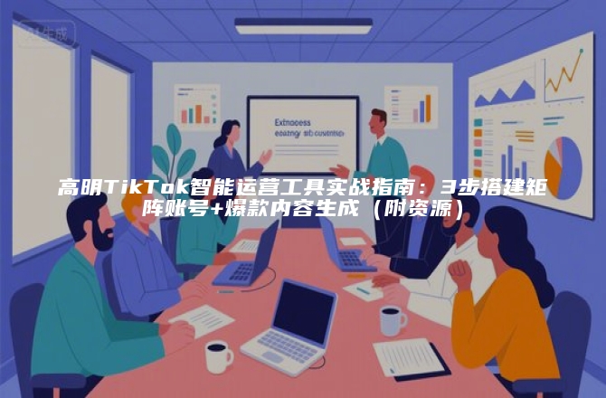 高明TikTok智能运营工具实战指南：3步搭建矩阵账号+爆款内容生成（附资源）