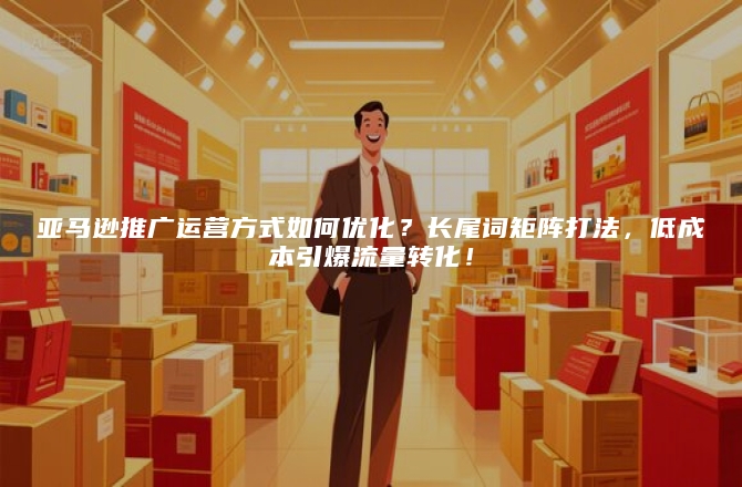 亚马逊推广运营方式如何优化？长尾词矩阵打法，低成本引爆流量转化！
