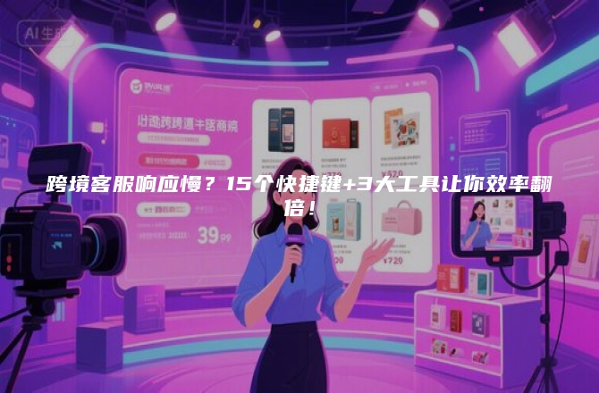 跨境客服响应慢？15个快捷键+3大工具让你效率翻倍！