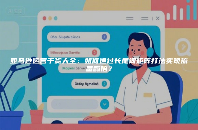 亚马逊运营干货大全：如何通过长尾词矩阵打法实现流量翻倍？