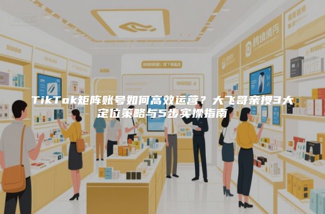 TikTok矩阵账号如何高效运营？大飞哥亲授3大定位策略与5步实操指南
