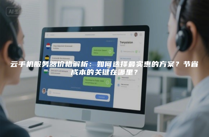 云手机服务器价格解析：如何选择最实惠的方案？节省成本的关键在哪里？