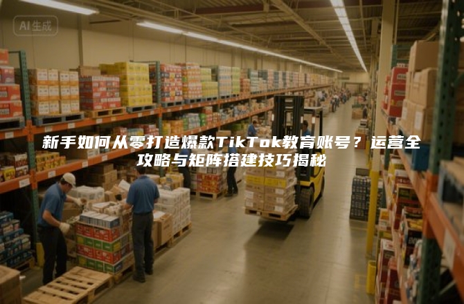 新手如何从零打造爆款TikTok教育账号？运营全攻略与矩阵搭建技巧揭秘