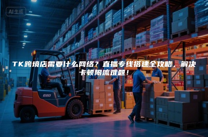 TK跨境店需要什么网络？直播专线搭建全攻略，解决卡顿限流难题！