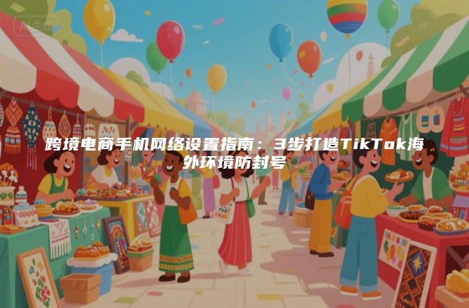 跨境电商手机网络设置指南：3步打造TikTok海外环境防封号