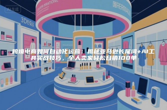 跨境电商如何自动化运营：揭秘亚马逊长尾词+AI工具实战技巧，个人卖家轻松日销100单