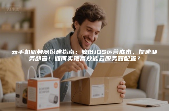 云手机服务器搭建指南：降低iOS运营成本，提速业务部署！如何实现高效能云服务器配置？