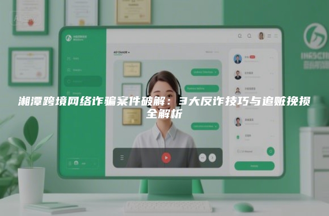湘潭跨境网络诈骗案件破解：3大反诈技巧与追赃挽损全解析
