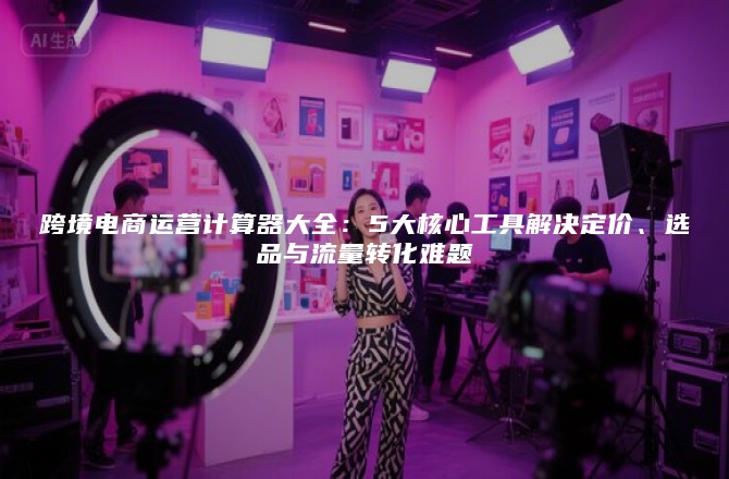 跨境电商运营计算器大全：5大核心工具解决定价、选品与流量转化难题