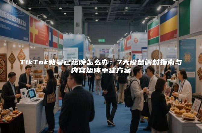 TikTok账号已移除怎么办：7天设备解封指南与内容矩阵重建方案