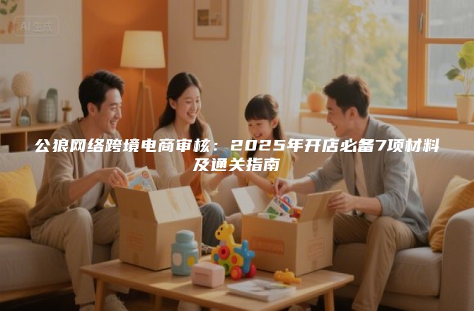 公狼网络跨境电商审核：2025年开店必备7项材料及通关指南