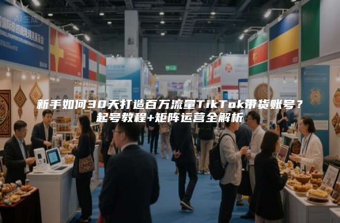 新手如何30天打造百万流量TikTok带货账号？起号教程+矩阵运营全解析