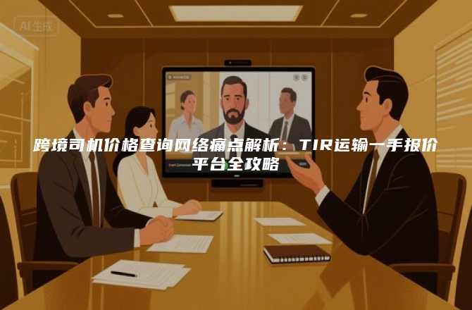 跨境司机价格查询网络痛点解析：TIR运输一手报价平台全攻略