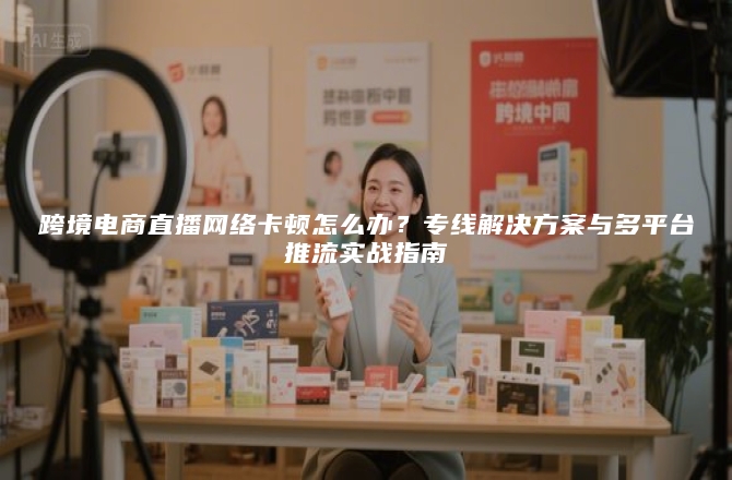 跨境电商直播网络卡顿怎么办？专线解决方案与多平台推流实战指南