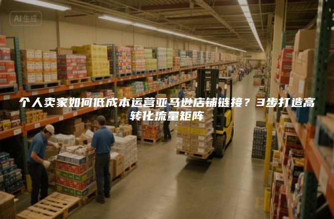 个人卖家如何低成本运营亚马逊店铺链接？3步打造高转化流量矩阵
