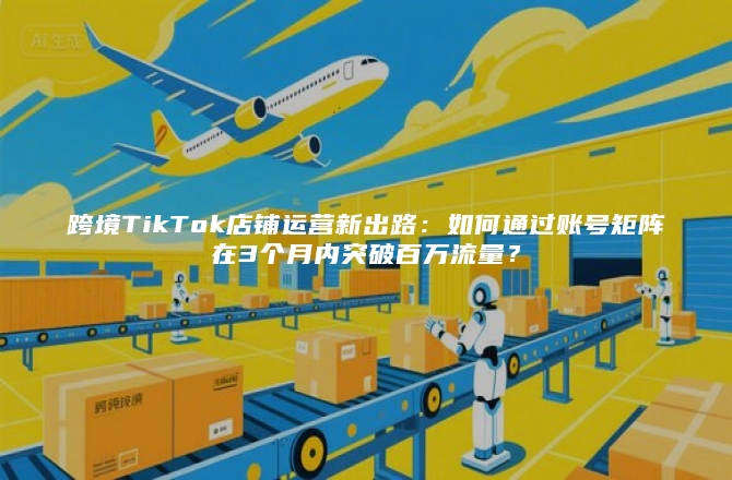 跨境TikTok店铺运营新出路：如何通过账号矩阵在3个月内突破百万流量？