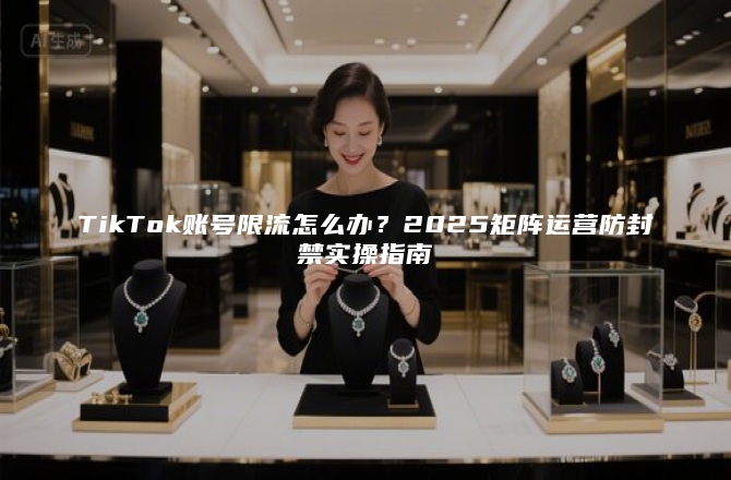 TikTok账号限流怎么办？2025矩阵运营防封禁实操指南
