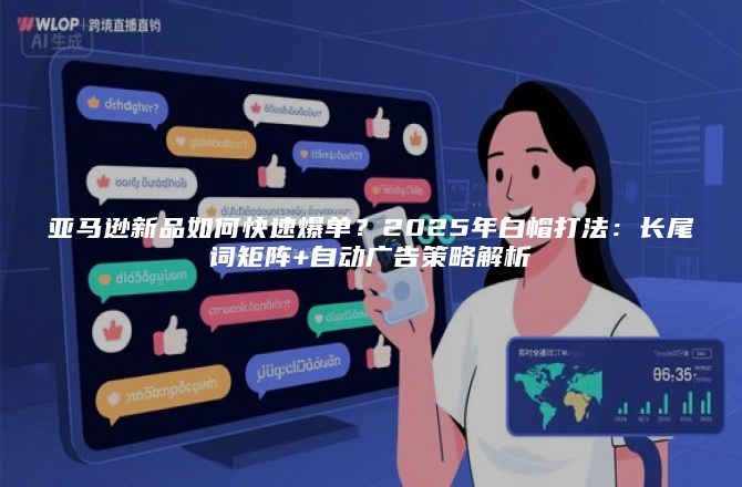 亚马逊新品如何快速爆单？2025年白帽打法：长尾词矩阵+自动广告策略解析
