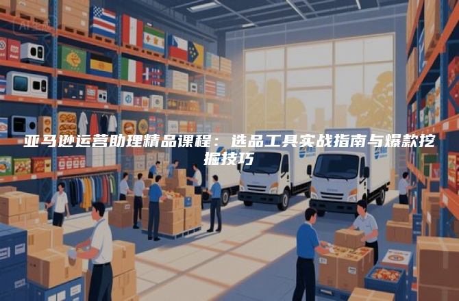 亚马逊运营助理精品课程：选品工具实战指南与爆款挖掘技巧