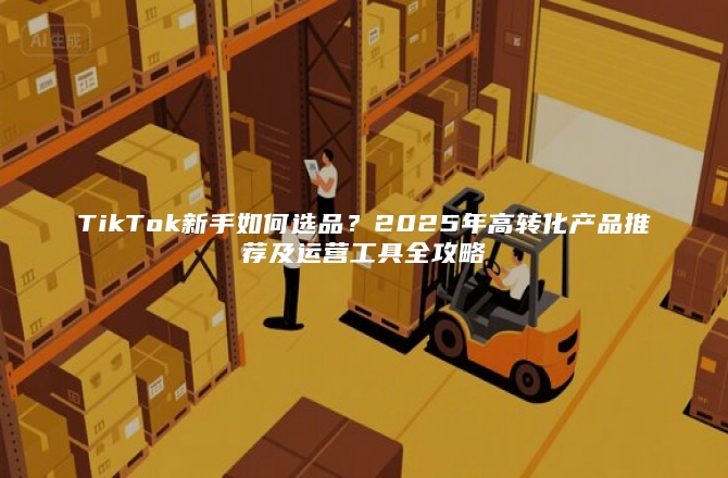 TikTok新手如何选品？2025年高转化产品推荐及运营工具全攻略
