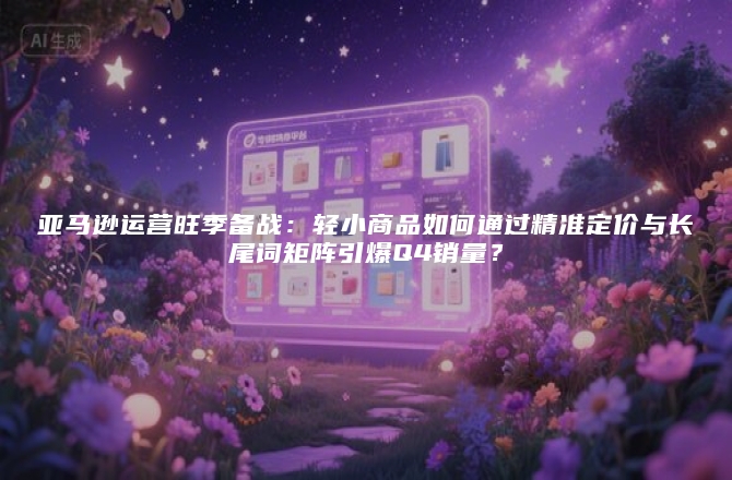 亚马逊运营旺季备战：轻小商品如何通过精准定价与长尾词矩阵引爆Q4销量？