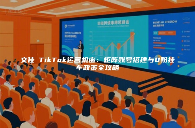 文佳煐TikTok运营机密：矩阵账号搭建与0粉挂车政策全攻略
